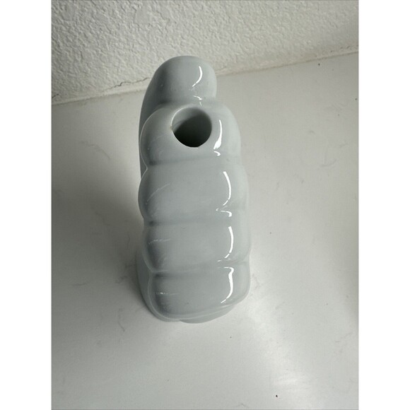 VTG Porcelain White Left Hand Toothbrush Pen Candle Holder Gift Artsy Modern - Picture 8 of 12